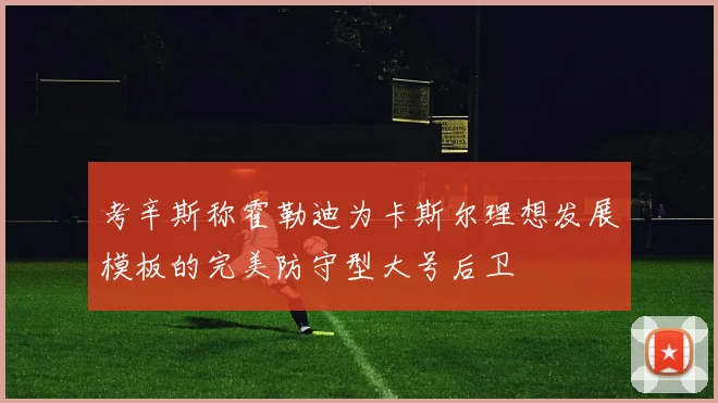 考辛斯称霍勒迪为卡斯尔理想发展模板的完美防守型大号后卫